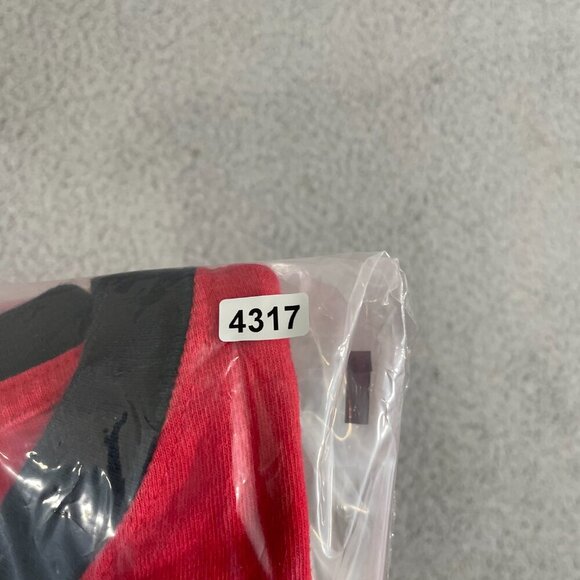 Cincinnati Reds Shirt Men L Red Short Sleeve Y2K ringer Tee - Picture 8 of 8